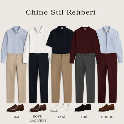Chino Pantolonlar: Her Erkeğin Gardırobunda Olması Gereken 5 Renk