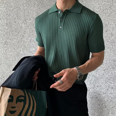 Gımcheon Örgü Polo Tişörtü